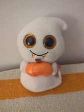 Ty Beanie Boo Ghost Scream Plush with Pumpkin Stuffed Toy 2017 6" NEW