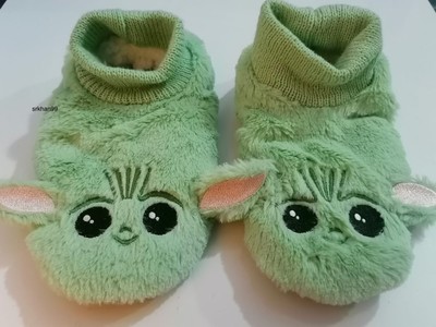 baby yoda men's slippers