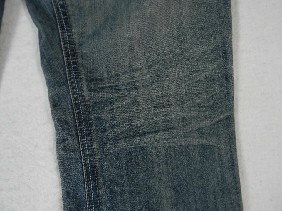 Pantalones de mezclilla para hombre Decree 38 x 30 bootcut azul corte regular retro western Foto 4 de 4