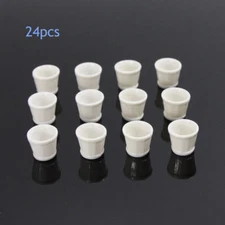 GY14087 24pcs Model Train Flower Pot Park Garden Railway 1:87 HO Border Parterre