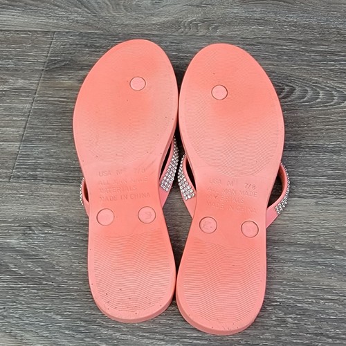 Y2K Chatties sandali infradito con strass rosa donna 7-8 perizoma slip on bling - Foto 4 di 11