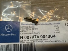 Mercedes-Benz N007976004304 000000000461 Multi Use Tapping Screw 4.8x16 Set Of 3