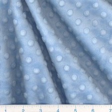Cuddle Dimple Light Blue Minky Fabric - 60 inch wide By The Yard BTY