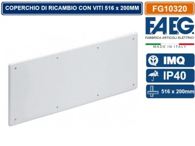 FAEG COPERCHIO DI RICAMBIO 516X200 PER SCATOLA CASSETTA DI DERIVAZIONE DA INCASSO