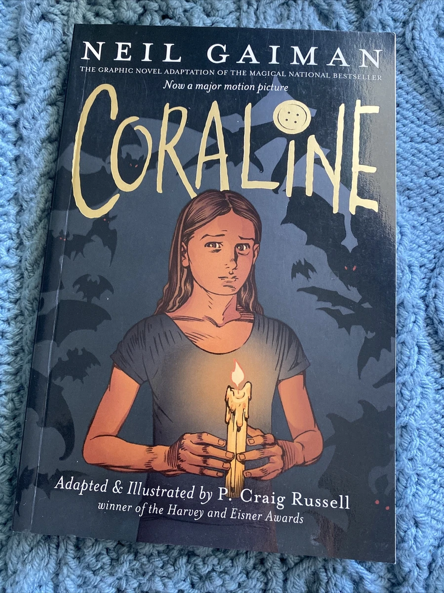 Coraline Graphic Novel by Neil Gaiman (2009, Trade Paperback)