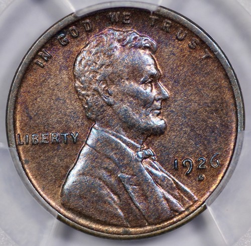 1926-D Lincoln 1c Cent PCGS AU Detail Wheat Penny - Picture 3 of 5
