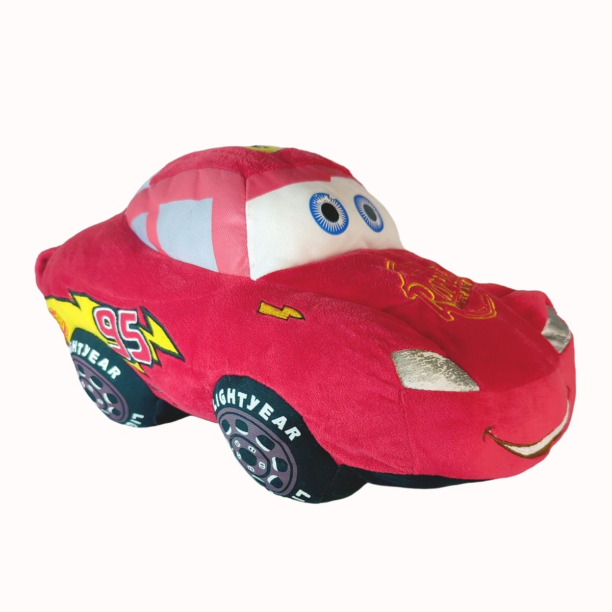 Disney Pixar Cars Lightning McQueen Plush Toy 95 Red Car Stuffed Pillow  15-Inche