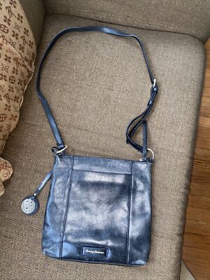tommy bahama leather black purse