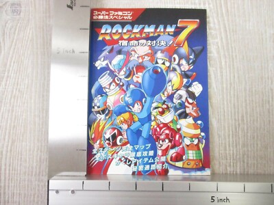 ROCKMAN 7 Mega Man Shukumei no Taiketsu Guide Nintendo SNES Book
