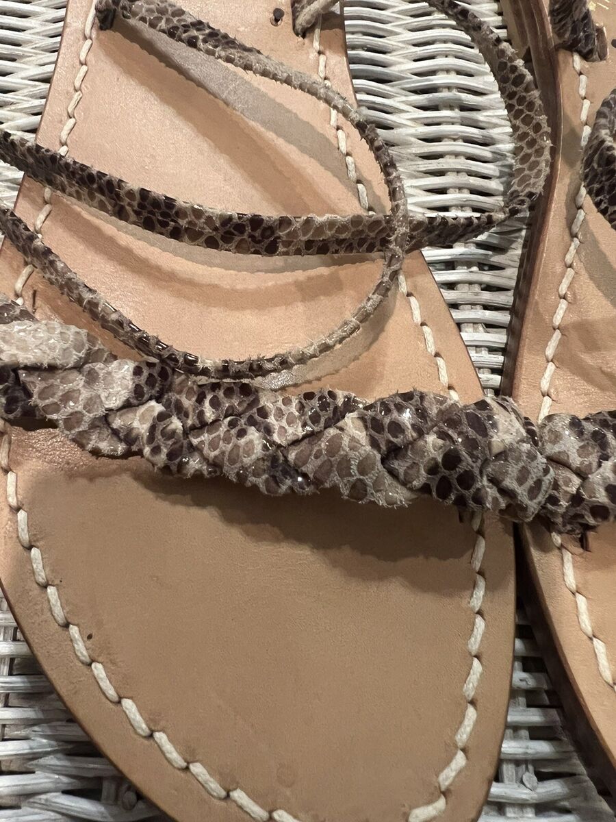 Il Sandalo Caprese Capri Size 36 Strappy Sandals Brown & Tan Il Sandalo Caprese Capri Size 36 Strappy Sandals Brown & Tan