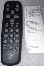 GE General Electric CRK20A1 Black Grey TV Rem...