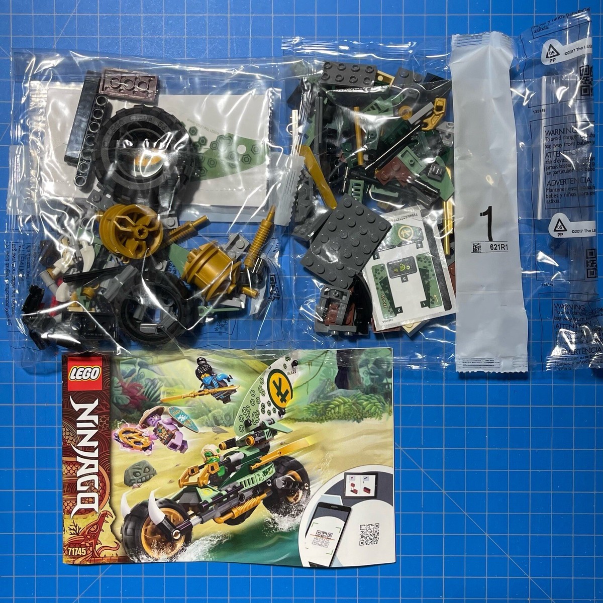 LEGO NINJAGO Lloyd's Jungle Chopper Bike Building Parts Only