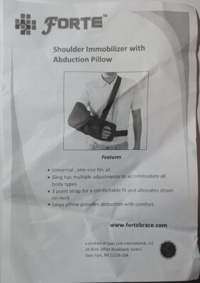Broken Arm Sling Brace Shoulder Immobilizer Adjustable Cuff Elbow Support Holder
