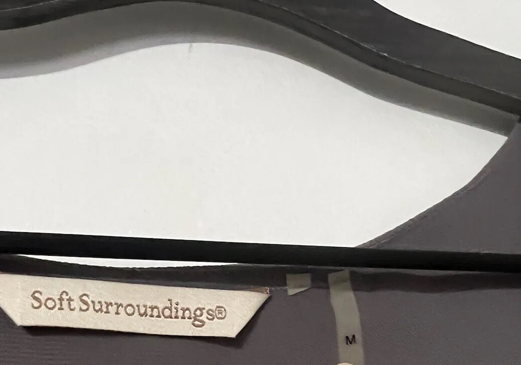 Soft Surroundings Medium Gray Layered Flowing Asy… - image 2