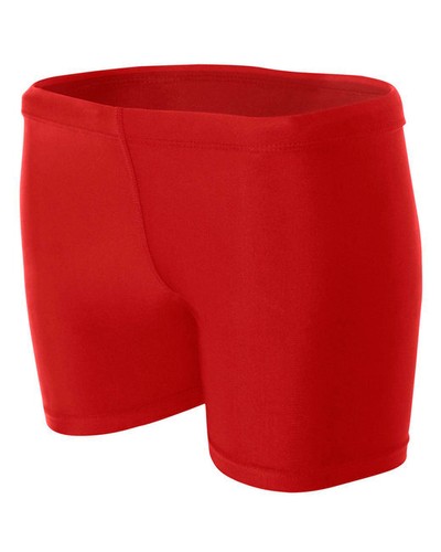 A4 NW5313 Women's Polyester 4 Inseam Compression Moisture Wicking Shorts - Picture 5 of 6