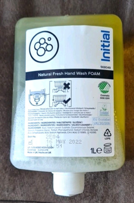 INITIAL Natural Fresh Handwaschschaum Schaumseife Kartusche 1L ein Liter