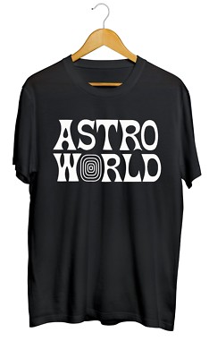 「Astroworld Travis Scott」Tシャツ Men's Oversized T-shirt in Black - Travis Scott Astroworld