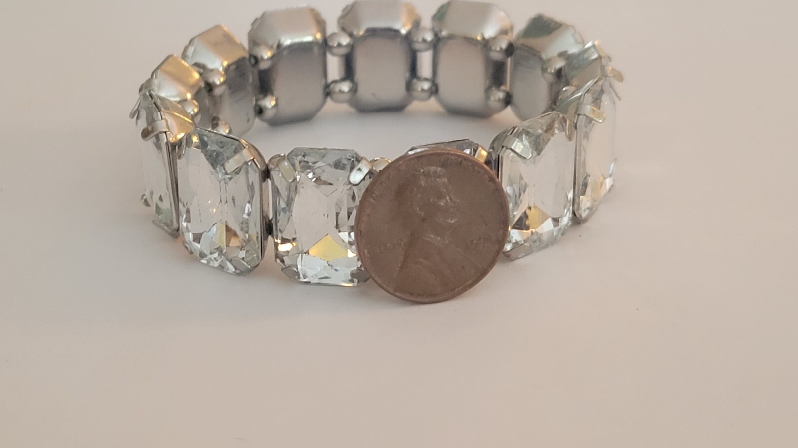 Sparkling Rhinestone Large Emerald Cut  Rectangle… - image 5