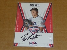 2019 Panini USA STARS STRIPES ZACK HESS AUTOGRAPH/AUTO /499 R5004