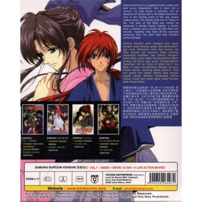 Rurouni Kenshin Complete Anime TV Series Episodes 1 - 95 Samurai X