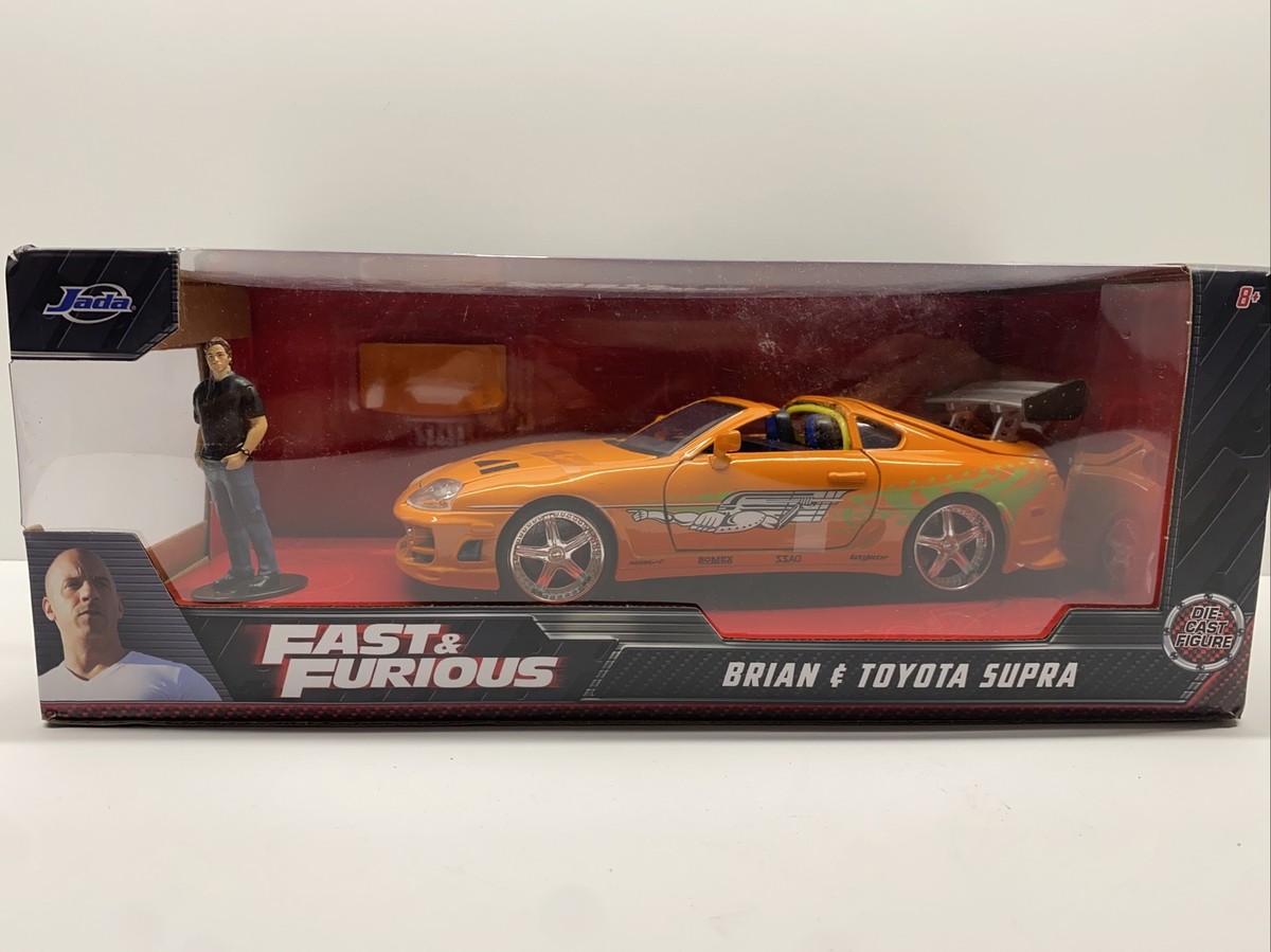 JADA Fast and Furious Brian's and Toyota Supra W/ Brian Figure