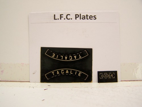 LFC LNER/BR 60064 Tagalie Typenschilder schwarz | Zustand: New