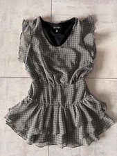 MANGO ruffle mini dress size xs
