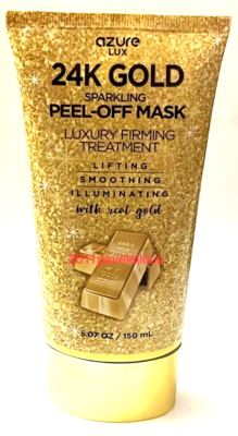 AZURE LUX 24K GOLD SPARKLING PEEL- OFF MASK 5.07 oz Sealed | eBay