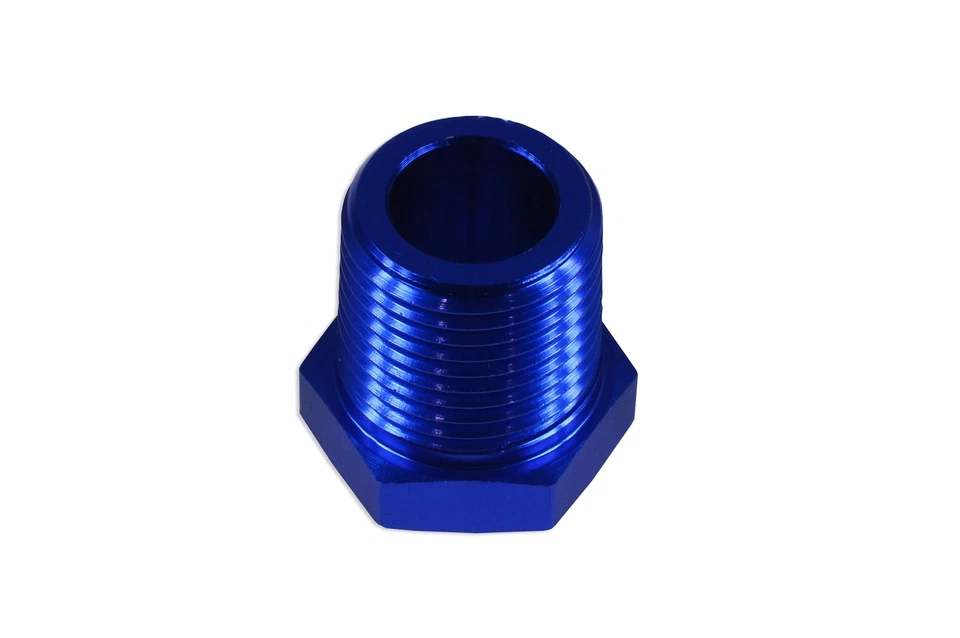 Adaptador 1/8 NPT Hex Head Socket Blanking Plug Bung Blocker Macho Fuel Oil Azul - Imagen 3 de 4