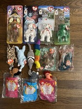   Vintage Ty Beanie Babies McDonalds International Bears Set Of 4, 9 Others 