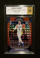*JOSH HART* 2017-18 Panini Prizm Mosaic Red #3 *CGS 10* RC Rookie Card 