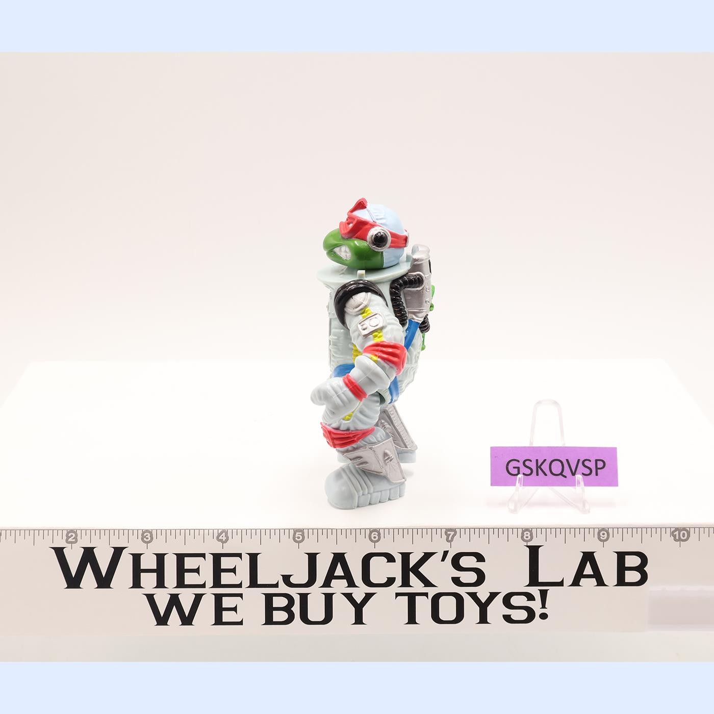 Raph Space Cadet W/ Cardback & Bubble TMNT 1990 Playmates Action Figure