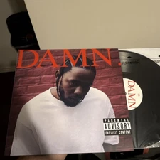 Kendrick Lamar DAMN. Vinyl LP TDE Rap Hip-Hop Parental Advisory 12" 33 RPM