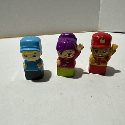 Vintage Toddler 1+ Mega Bloks Lot Of 3 Figures
