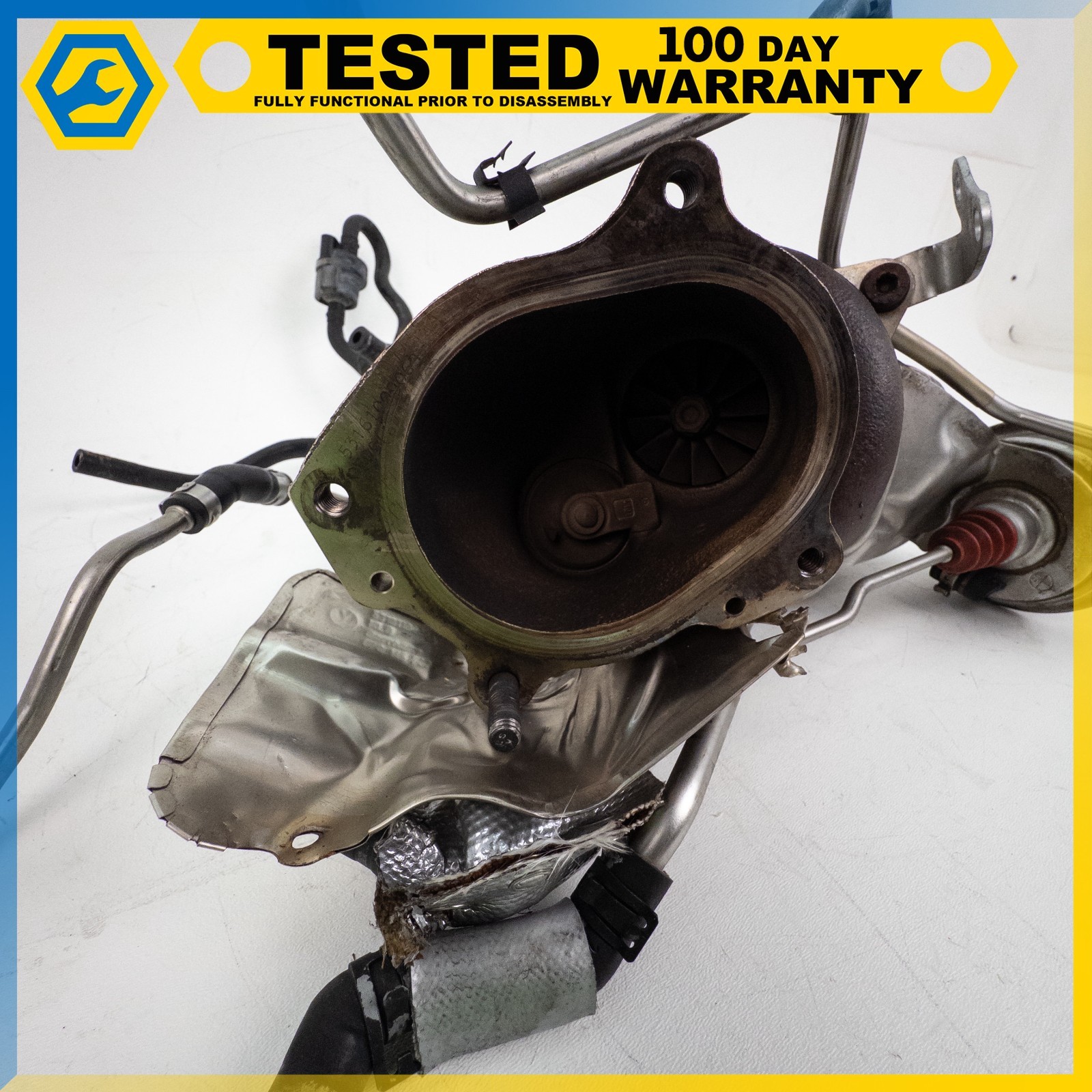 03-13 BENTLEY CONTINENTAL GT FLYING SPUR 6.0L W12 RIGHT TURBOCHARGER EXHAUST OEM