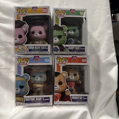 Funko Pop Care Bears X Universal Monsters 1626 1627 1628 1629 Lot Of 4 *RARE*