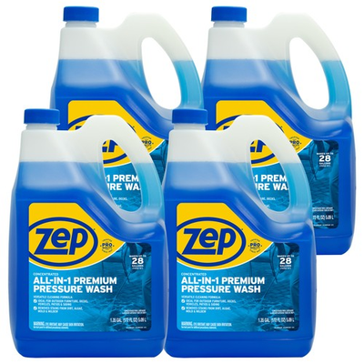#ad Zep All In 1 Pressure Wash Cleaner Case of 4 Concentrated Formula Makes 28 $67.88