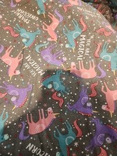 SPARKLE LIKE A UNICORN FABRIC 100 COTTON 2 YARDS 44" WIDE