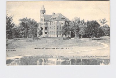 PPC Postcard MA Massachusetts East Northfield Marquand Hall Undivided Back
