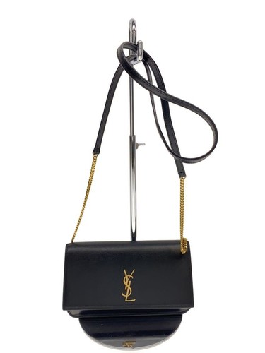 Yves Saint Laurent Shoulder Bag Blk Plain 635095 Used