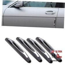 4PCS Car Door Edge Guards, Anti-Scratch Car Door Protector Trim Strip Black
