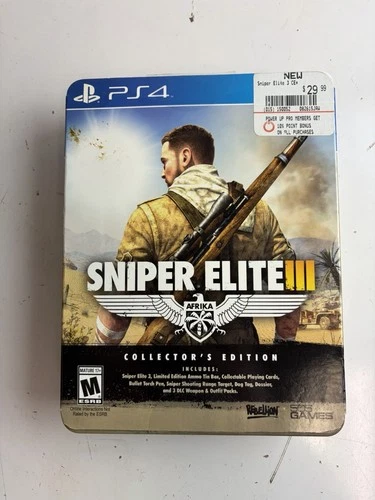 Sniper Elite III -- Collector's Edition (Sony PlayStation 4, 2014) - NOB