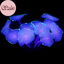 Silicone Coral Plant Decorations Glowing Artificial Ornament for Fish Tank Aquar