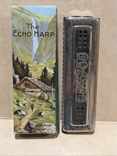 Vintage M. Hohner Echo Harp Harmonica, Key of C/G, Double-Sided, Made in Germany