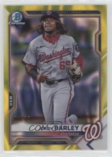 2021 Bowman Draft Chrome Yellow Lava Refractor 1/75 Jordy Barley #BDC-6 03rx