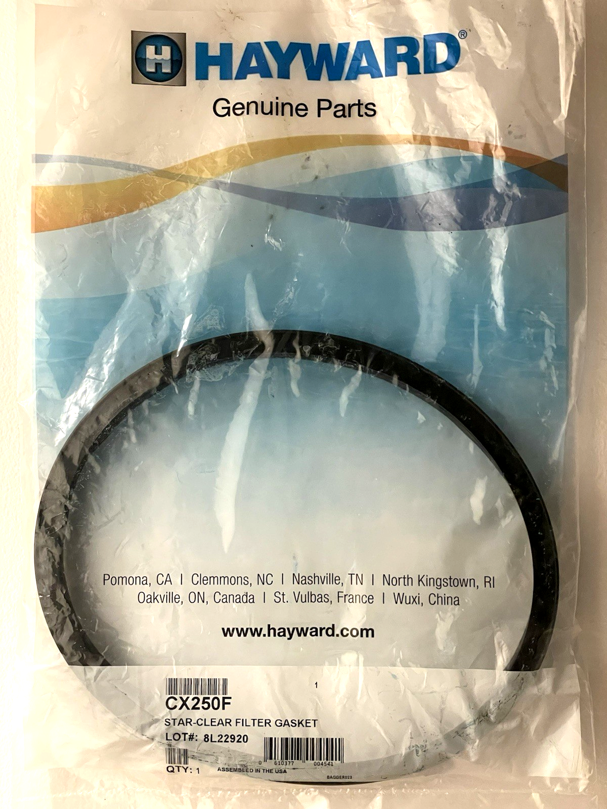 HAYWARD STAR-CLEAR CARTRIDGE FILTER LID SEALING GASKET CX250F BLACK