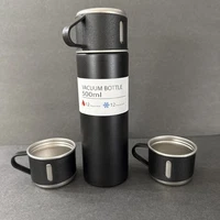 500ml Stainless Steel Vacuum Flask Thermos Bottle Set Lightweight Insulated 4 pc