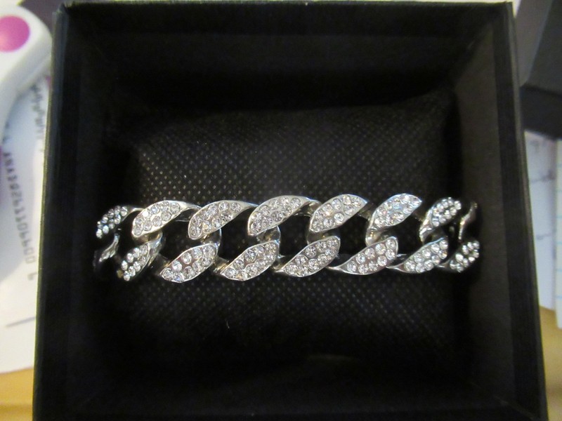 2016 Jaden Smith 'The Get Down' Dizzee Kipling's HERO Iced Silver Bracelet
