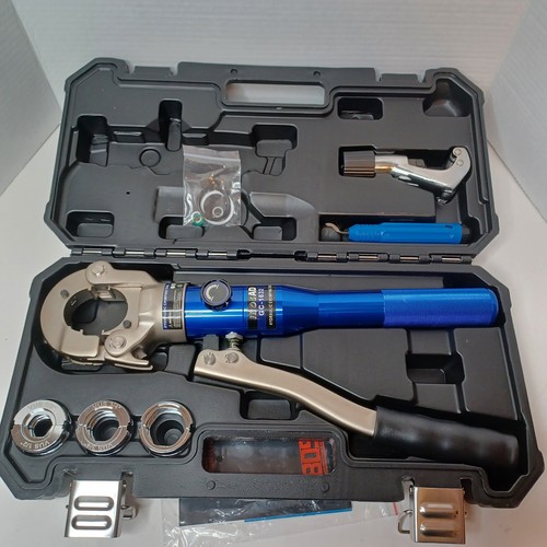 Copper Tube Fittings Hydraulic Pipe Crimping Tool with 1/2", 3/4", 1" NEW OPEN