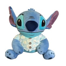 Disney Stitch Plush in Blue Floral Pajamas Jay Franco Stuffed Animal 9 Inch